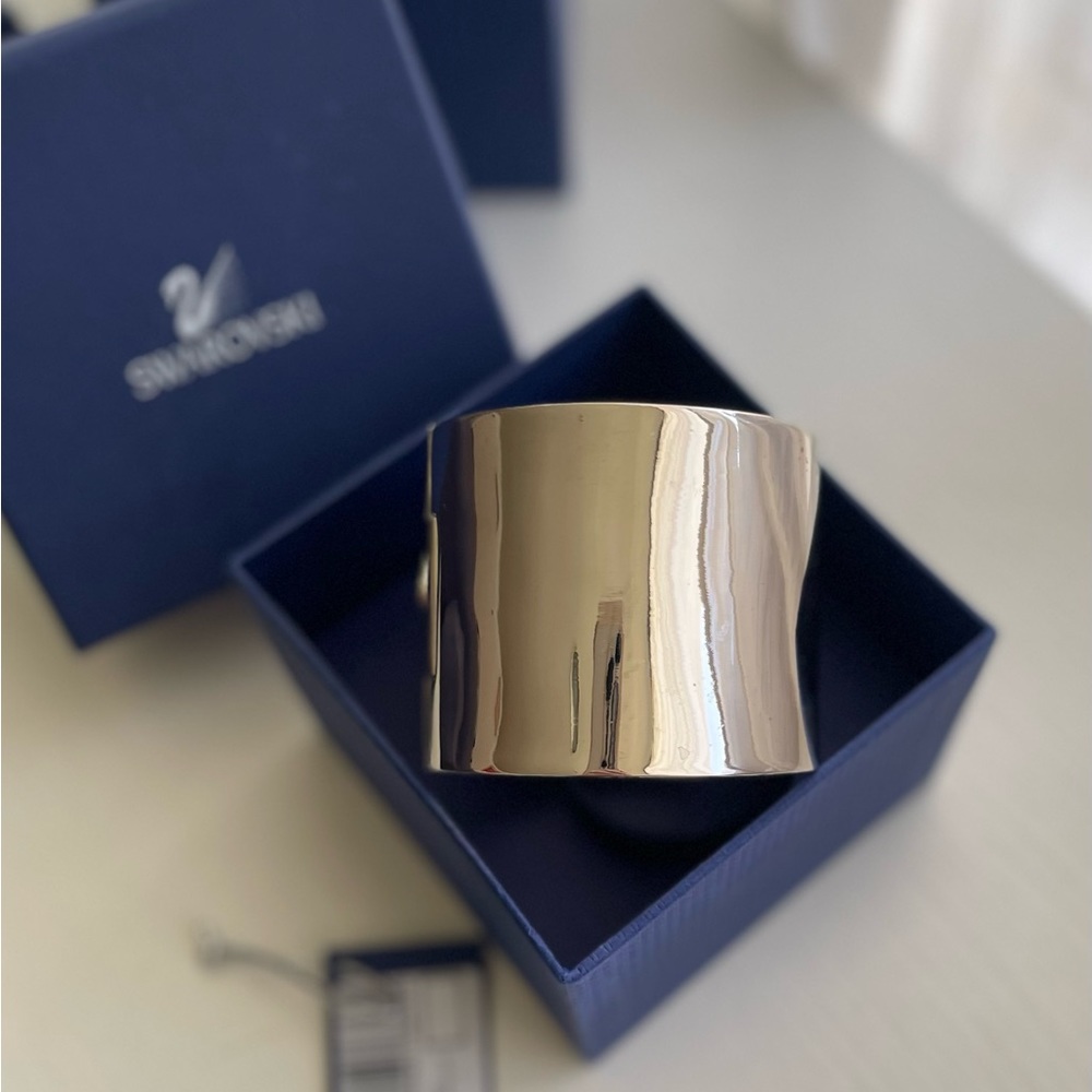 Swarovski Crystal Geometric Buzz Statement Bangle - image 4